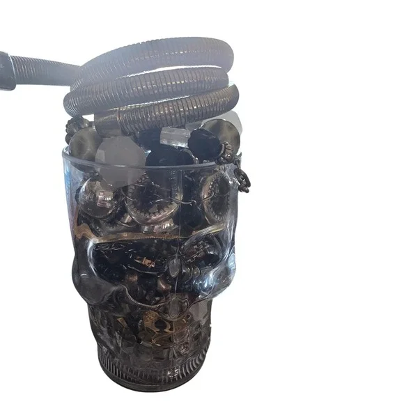 Goth Jewelry Lot 1lb Bulk Bundle Watches Rings Necklaces Silver Black - Picture 1 of 3